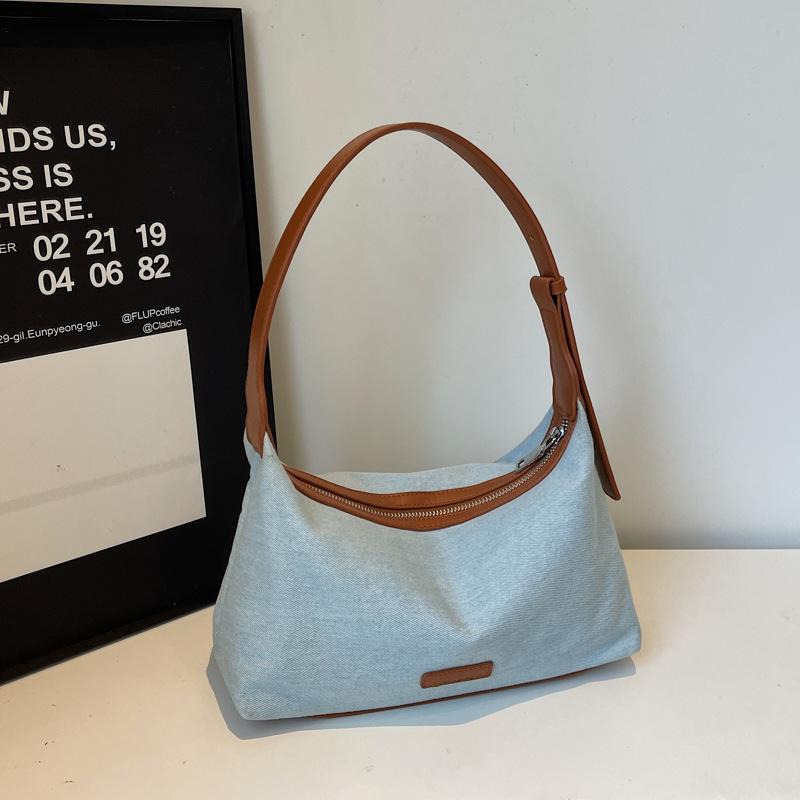 Korean Style Denim Shoulder Bag Women Winter Vintage Casual Crossbody Handle Bag Fashiable Texture and Versatile Storage Bags