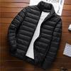 Giacca Leggera in Piuma da Uomo - Calda, Collo Alto, Giacca Invernale con Cappuccio Casual e Versatile