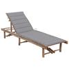Day and Night - Day and Night Garden Lounger with Bamboo Cushion