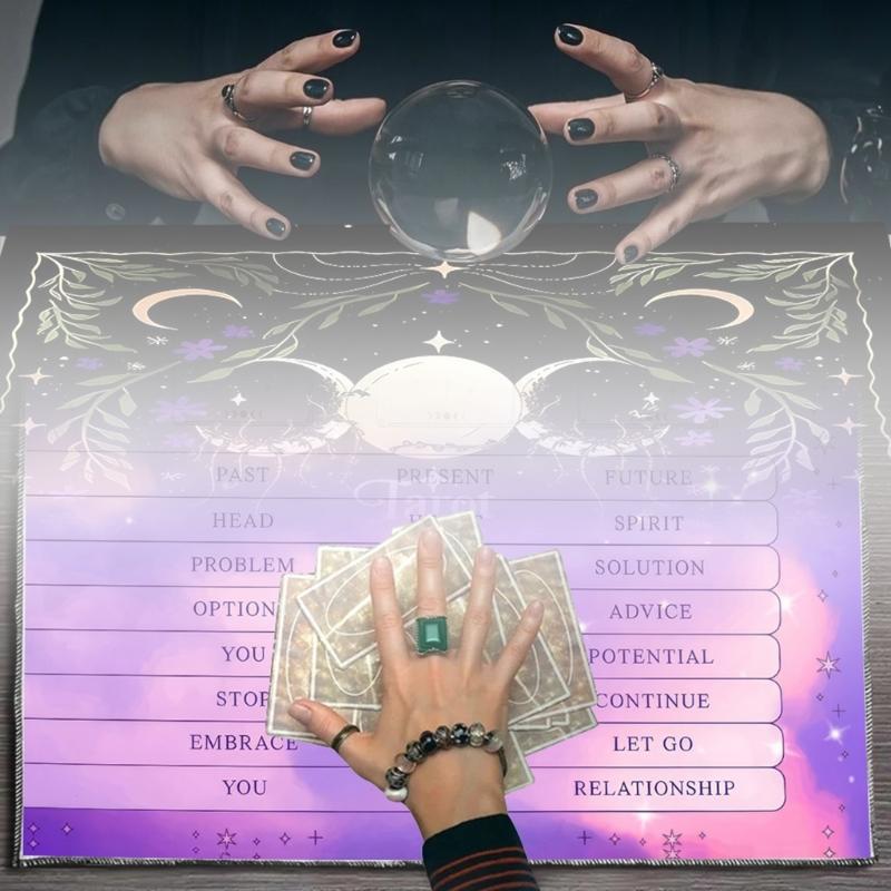 Divinations Cards Table Cloth Tapestry Reading Card Tarots Tablecloth Astrologys Witchcrafts Deck Cloth Wall Decoration