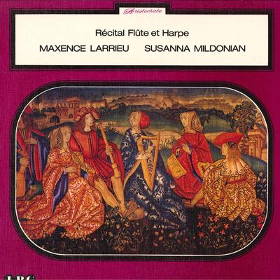 LP Record MAXENCE LARRIEU(FLUTE)/SUSANNA MILD - Recital Flute Et Harpe KUX3044PG TEICHIKU - Japan Classical Used