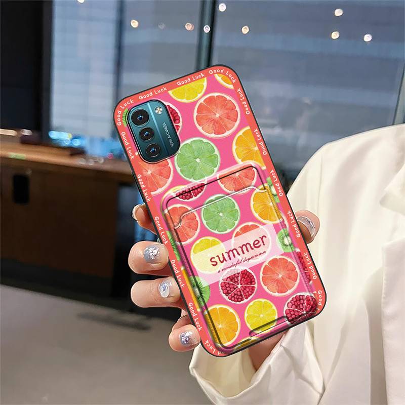 Silicone Anti-dust Phone Case For Nokia G11/G21 Cute Waterproof Protective Card Bag Shockproof Cartoon TPU Soft Case