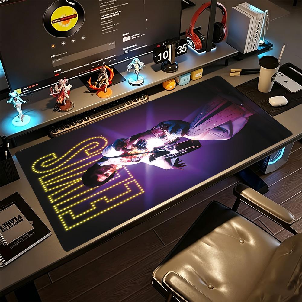 Elvis Presley Large Mouse Pad Desk Mouse Pad Ultra-Long Desk Mat Non-Slip Rubber Base Perfect Gift for Gamers And Professionals