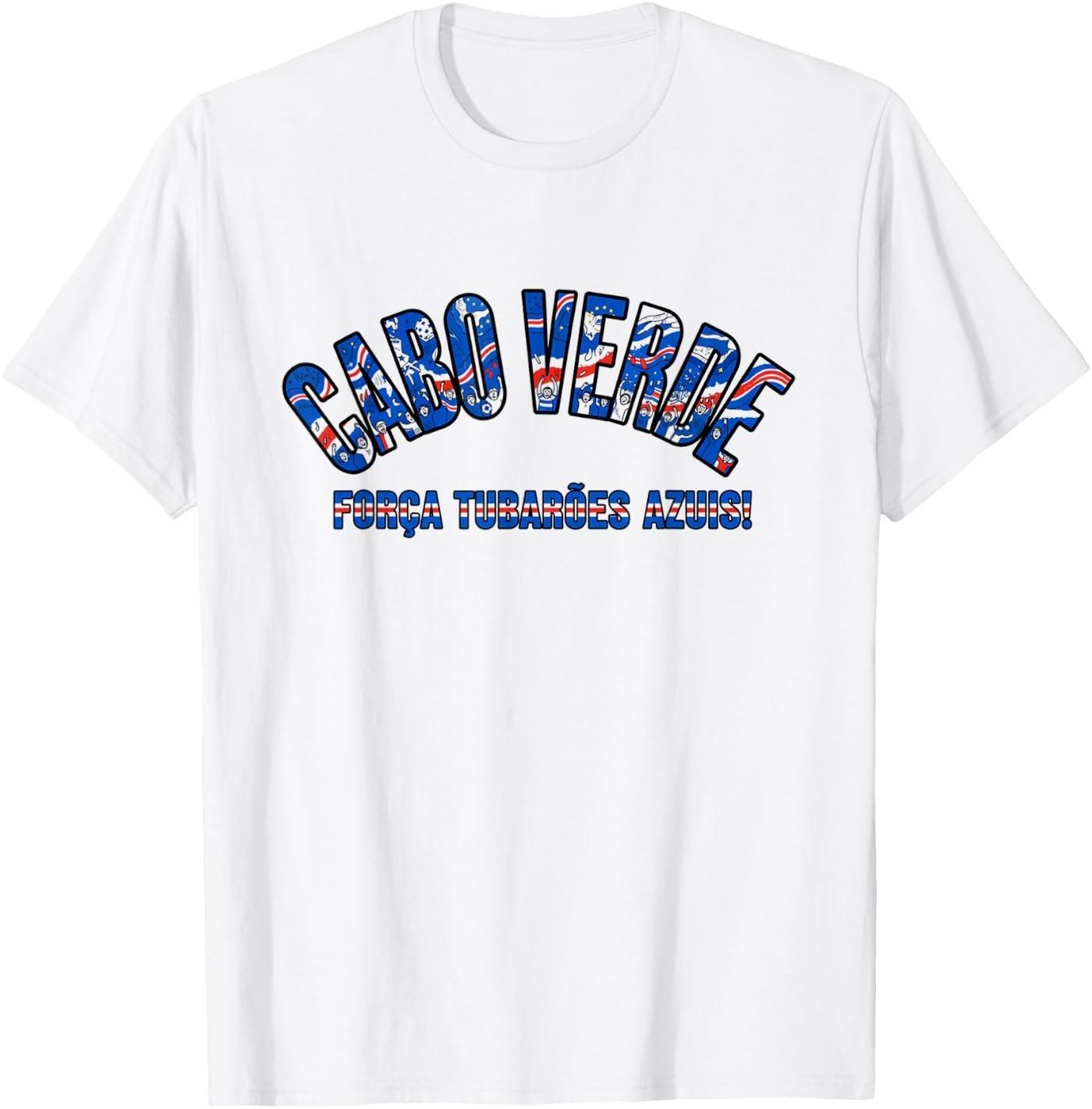 Soccer Fan 2026 Cabo Verde Forca Tubaroes Azuis T- Unisex T-Shirt XXXXL