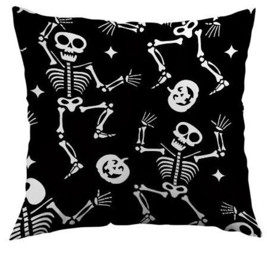 

New Halloween Printed Polyester Pillow Cover Printed Home Living Room Sofa Decoration Cushion Bedroom Cushion 45*45cm