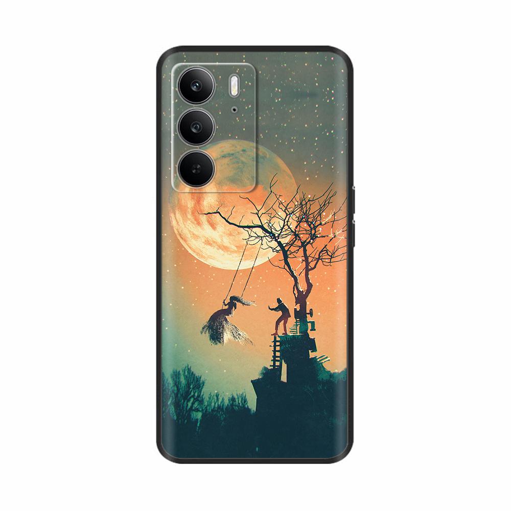 Für Realme 14x 5G Hülle Mode Blume Cartoon Weiches Silikon Rückabdeckung Für Oppo Realme 14x 5G 14 X Handyhüllen Schutzhüllen