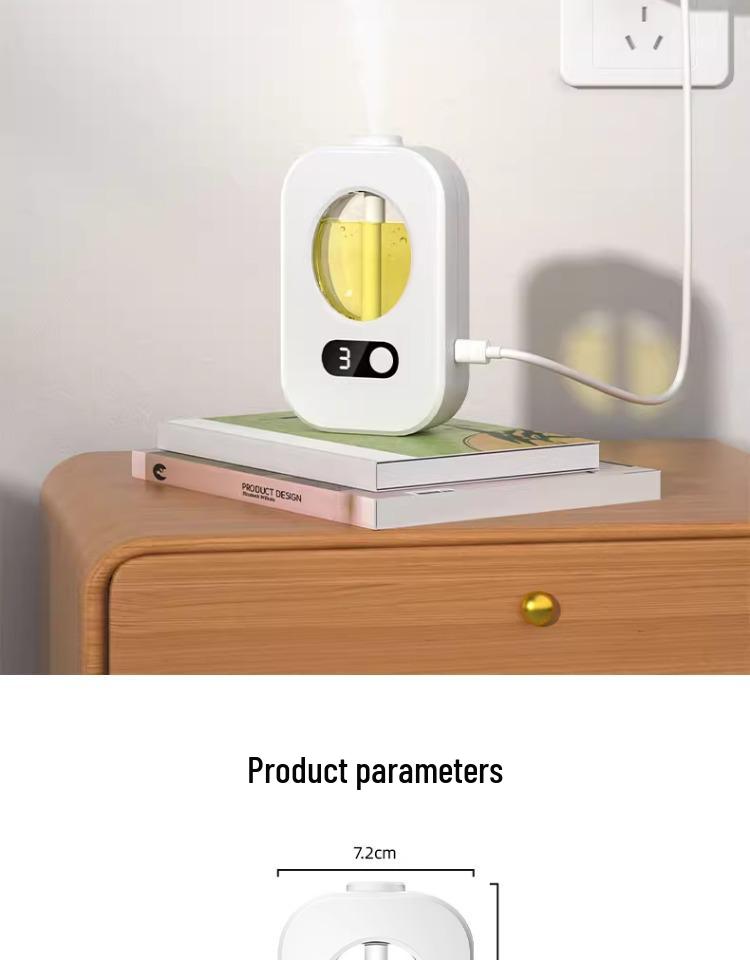 Automatic Aroma Diffuser & Deodorizer - Long-lasting Fresh Scent for Home, Bedroom, & Toilet Odor Removal