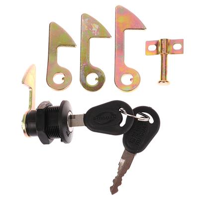 1Set (1 Lock+2 Keys+4 Metal Hook) Electric Car Scooter Tail Box Lock Trunk Lock