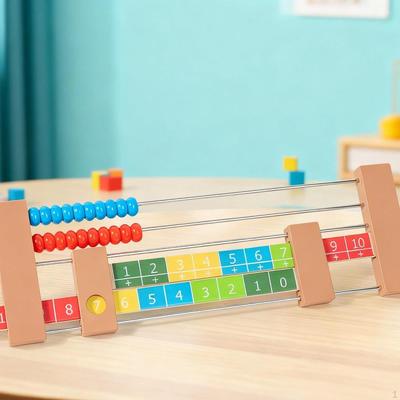 Wooden Abacus for Kids Double Sided Preschool Learning Toys Sturdy Portable Educational Slider