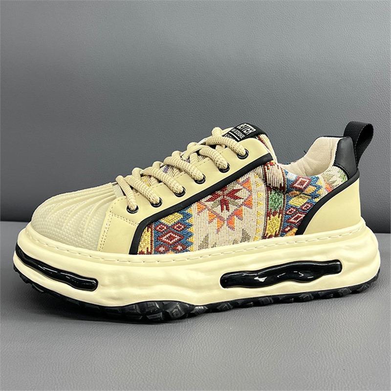 Shell Head Embroidery Daddy Chaozi Spring Comfortable Cloth Casual Shoes Bc