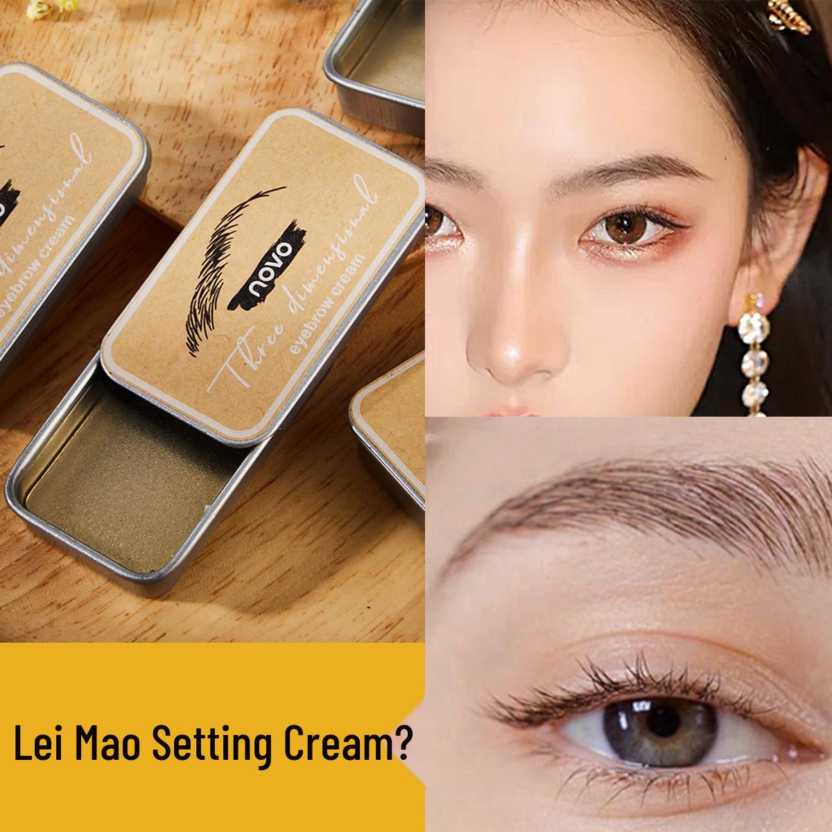 

NOVO 3D Sculpting Eyebrow Fixing Cream - Transparent, Colorless Formula for Defined Strands