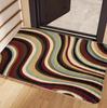 Colorful Striped Print Door Mat Non Slip Absorbent Floor Mat Soft Washable Rug for Indoor Entryway Kitchen and Bathroom Use