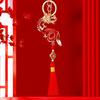 Exquisite Chinese Dragon Tassel Metal Keychain Charming Accessory For Gifts And Collectors