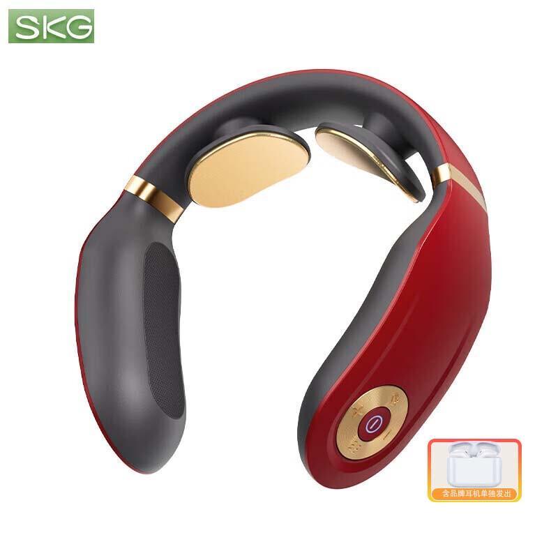 

SKG Smart Neck Massager with Heat and Bluetooth Earbuds