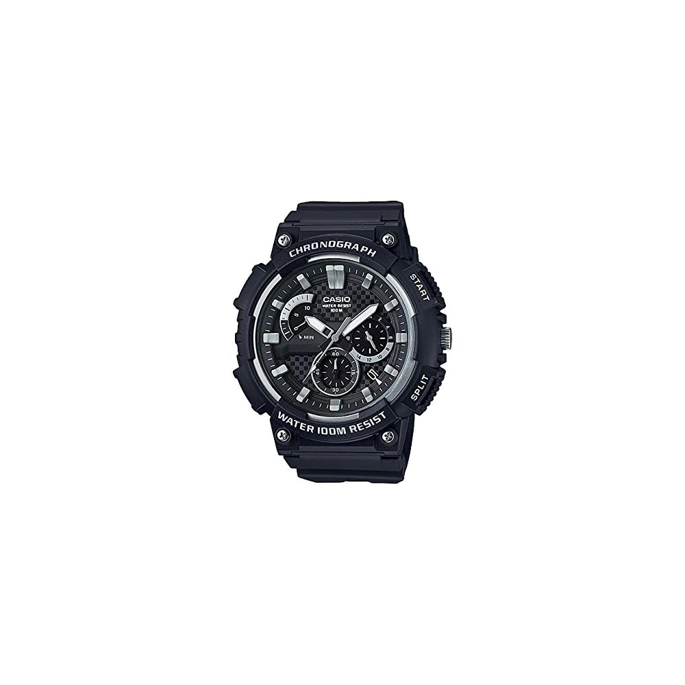 Casio Analog Watch MCW200H-1A Black Water Resistant Casual Timepiece