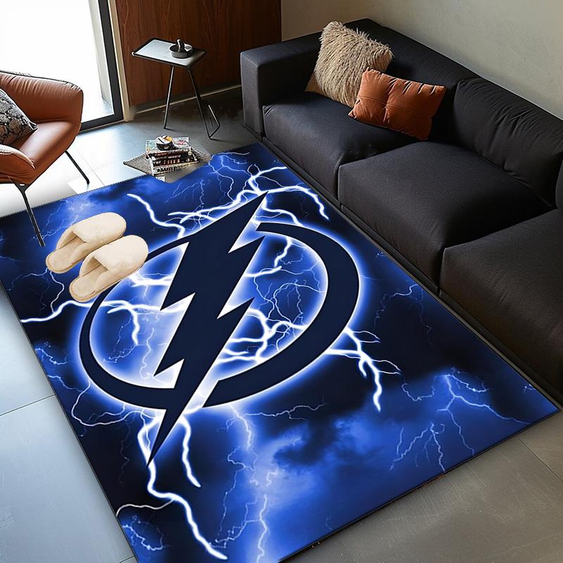 Tampa Bay Hockey Area Rug Suitable for Indoor And Outdoor,Carpets for Kitchens, Homes, Offices, Living Rooms,Home Decor,Christmas Gift