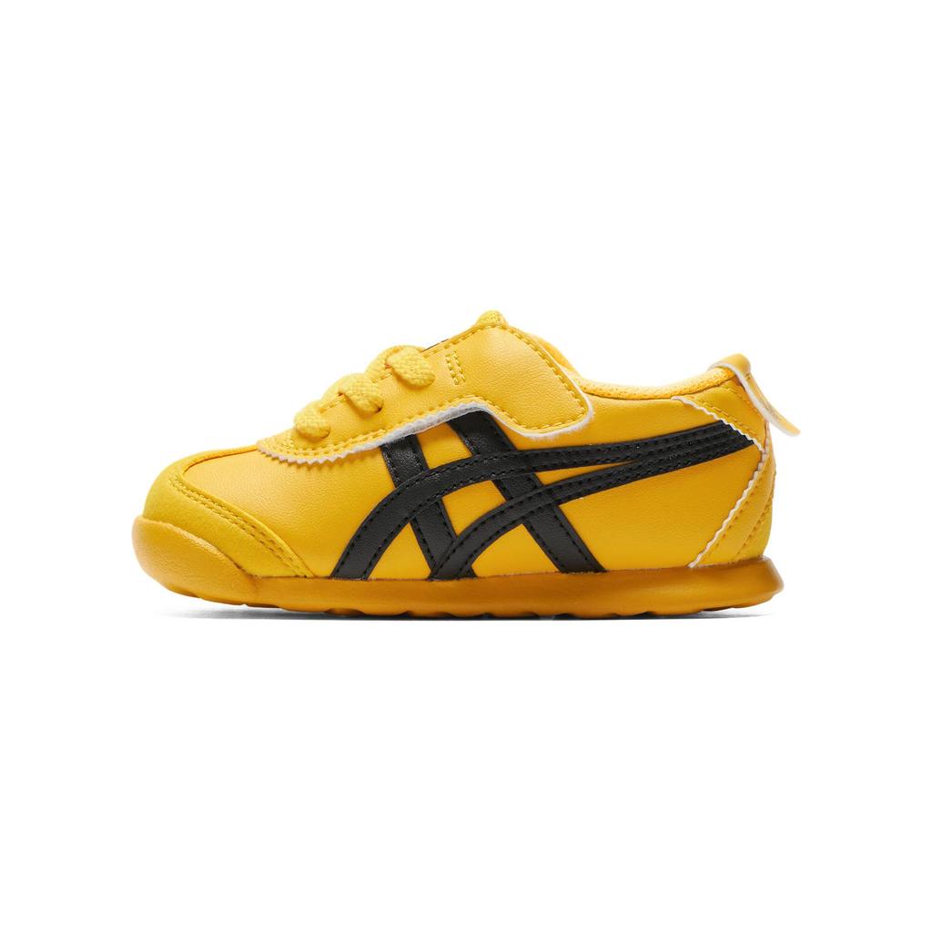 ONITSUKA TIGER Mexico 66 Pohodlné Protiskluzové Odolné Lehké Nízké Vycházkové Boty Dětské Boty Žlutá Černá 1184A074-752