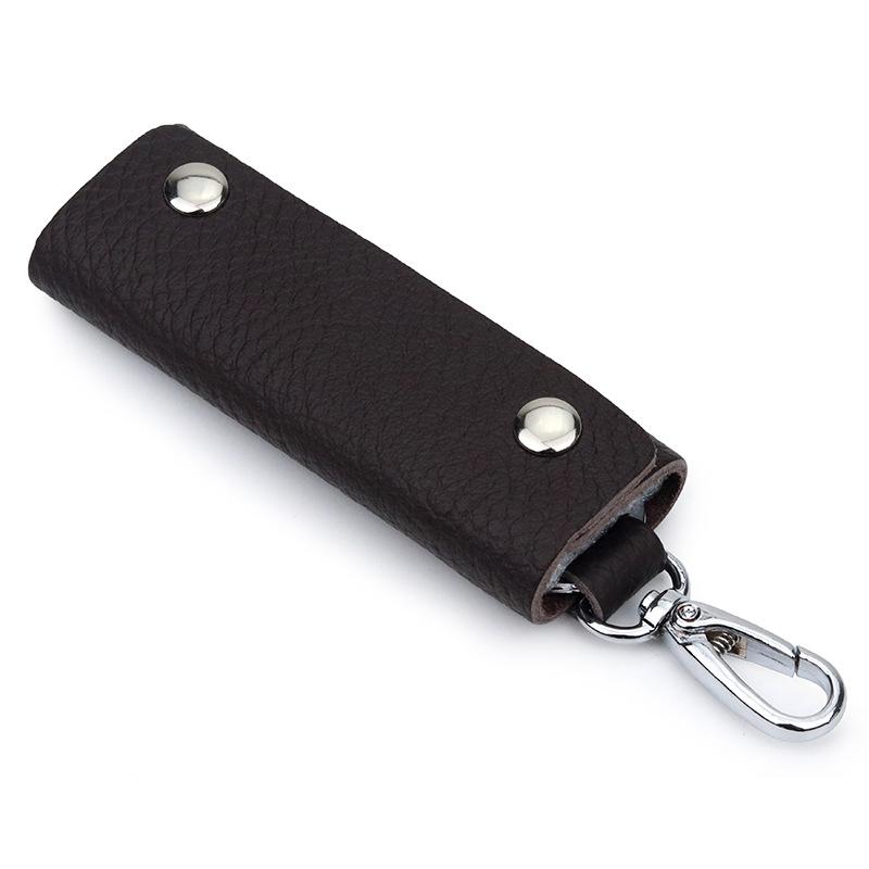 Retro Car Key Ring Holder Organizer Accessories Key Holder Leather Keychain Bag Purse Housekeeper Portable Men Key Case