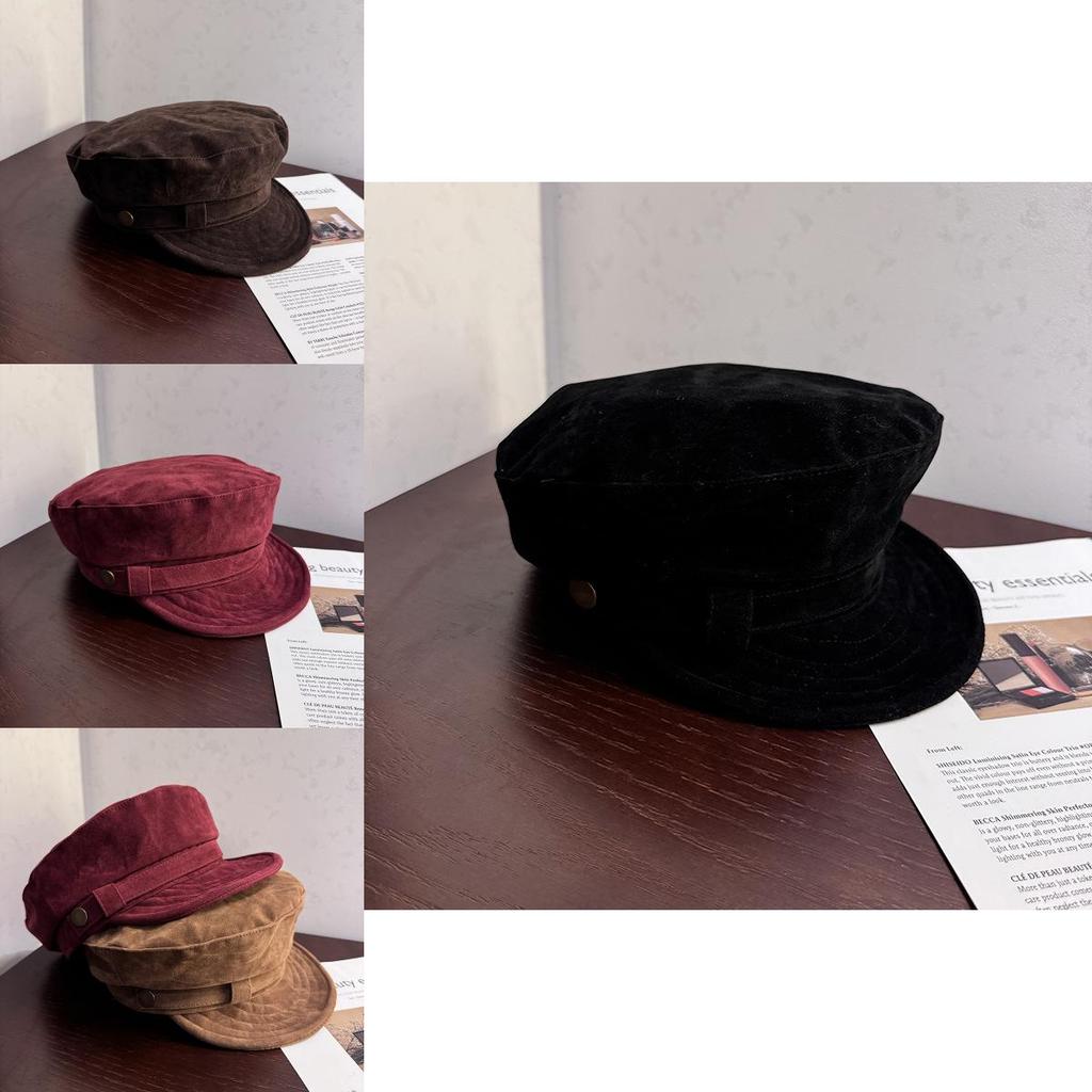 Artist Hat Fall Winter Suede Beret With Warm Windproof Features For Creative Professionals