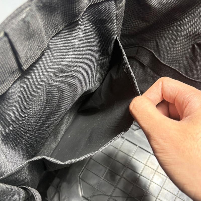 Heavy Duty Fabric Tool Storage Bag With Reinforced Plastic Base & Handle For Garden Home Repair Tool Box Holder