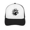Punk Raccoon Portrait Graphic Emblem Mesh Baseball Cap Casual Hat Outdoor  For Womens Unisex FeUnisex