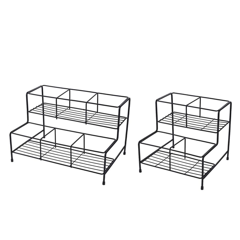 Suporte para exibição de garrafas de xarope, porta-vinhos para bar, prateleiras de metal para armazenamento, organizador de temperos, porta-especiarias para armário, bancada de café