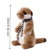 Soft Fluffy Meerkat Plush Doll Weighted Pellet Suricate Plush Toy Meerkat Plush Toy  Birthday Gift