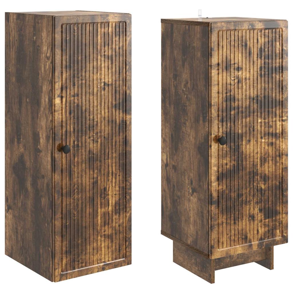 Cabinet Set 2 pcs Smoked Oak 34.5 x 33 x 90 cm