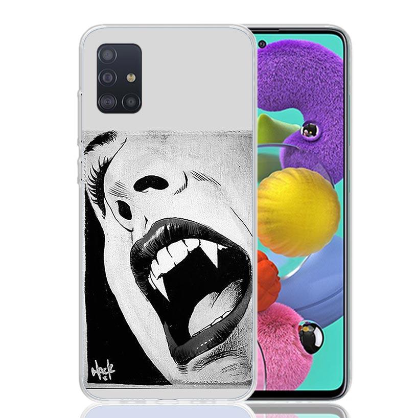 Gothic Vampire Scarlet Art Phone Case for Samsung Galaxy A52 A51 A50S A12 A22 A32 A72 A10S A30S A31 A71 Note 20 Ultra 10 Plus S1