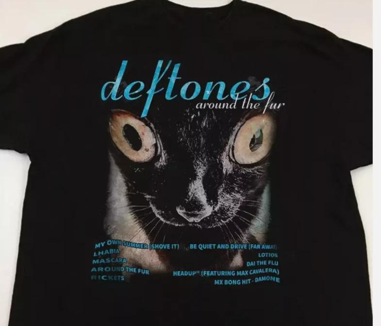 Around The Fur Cat Deftones Shirt 90S Gift Funny Black S-5XL 3XL