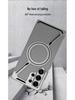 Samsung S26 Ultra Z-Shaped Electroplated Leather Case with Magnetic Ring