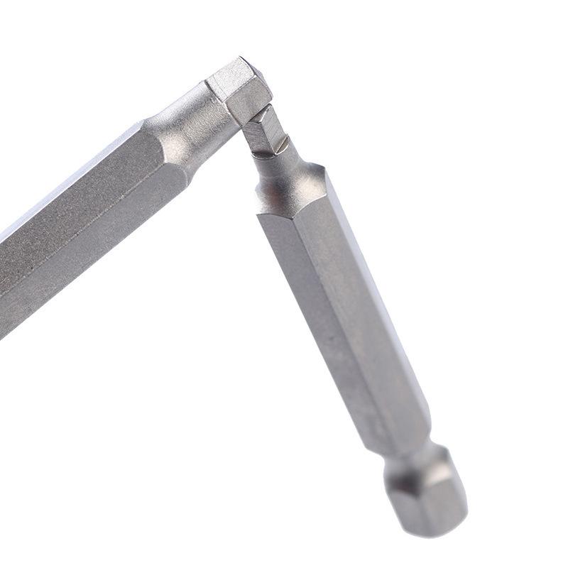 3-Piece Square Bit Set: 50-100mm S2 Material for Electric and Air Screwdrivers