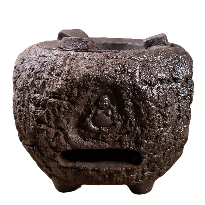 Handmade Ceramic Charcoal Stove Chaozhou Gongfu Tea Ceremony Outdoor Use Durable Retro Style