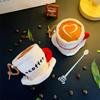 Adorable Short Plush Coffee Cup Plushie For Party Gifts And Bag Decorations