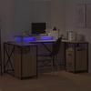 Desk Sonoma Oak 182 x 101 x 87.5 cm Particleboard