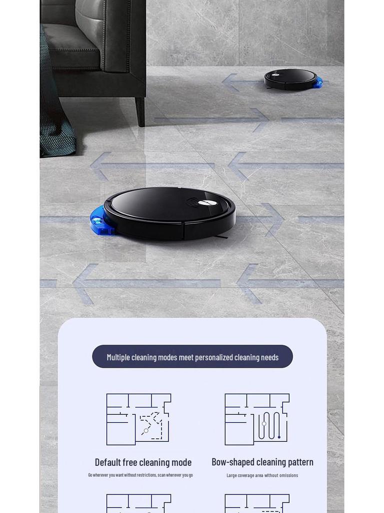 Smart 3-in-1 Robot Vacuum: Suction, Sweep & Mop with Remote Control and Water Tank