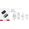 XIONGDA Industrial Child Safety 6-Hole Double 20A 125V American Socket