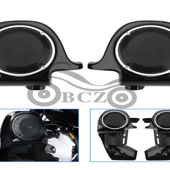 Front Fairing Bumper Horn Cover with Speakers for Harley Street Glide