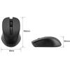 Green House Wireless Mouse Wireless Mouse with DPI Switching Button Black GH-MULNOA-BK