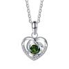 Bague Ringen 1.0ct Heart Moissanite Pendant For Women Sparkly Imitation Diamond Jewelry 925 Sterling Silver Fine Jewelry Gift