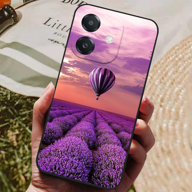 Para OPPO A3 A3x Funda Lujosa Cubierta Trasera de Silicona Funda de Teléfono para OPPO A3x 4G 5G Fundas A 3 3x Parachoques Suaves Coque A60 5G Lindas Capas