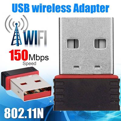 Mini USB WiFi Dongle 802.11 B/G/N Wireless Network Adapter for Laptop PC UK