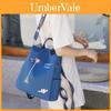 Floral Embroidered Double Backpack Large Capacity Women's Bag Oxford Fabric Blue Black Khaki