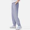 Li-Ning Sports Lifestyle Solid Color Drawstring Cuffed Sports Knit Pants Women Pants Purple AKLS952-3