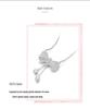 Exquisite S925 Sterling Silver Bow Tassel Pendant Clavicle Necklace for Women