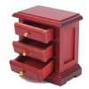 Dollhouse Bedside Table 1/12 Scale Wooden Night Stand Dolls House Furniture Kids Toys