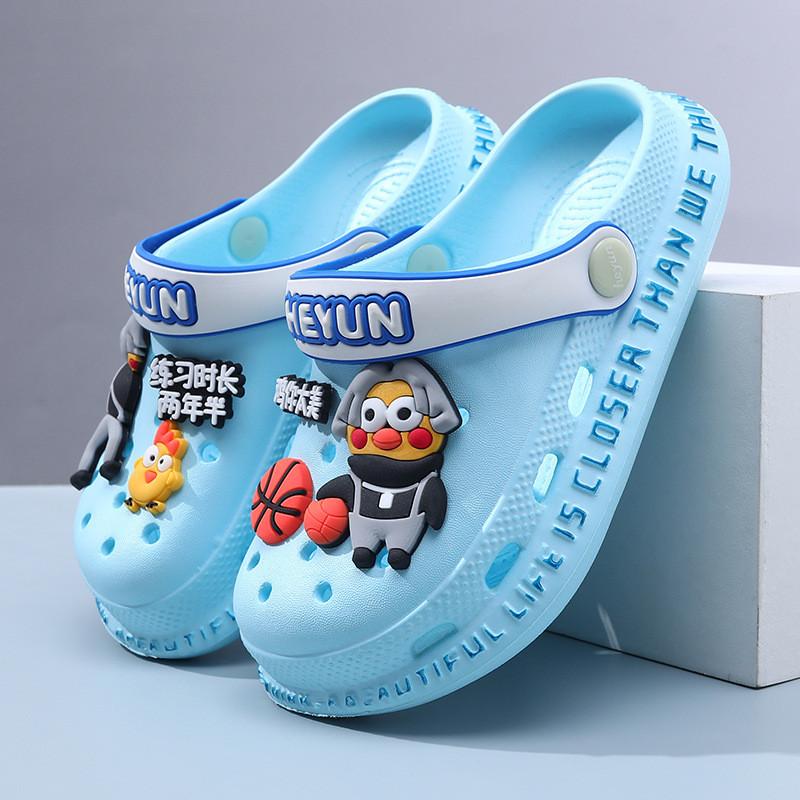 Stylish Eva Lightweight Kids Summer Slipon Sandals With Antislip Soft Sole For Boys