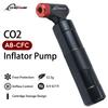 CO2 Inflator with Cartridge Storage Canister Quick Easy Safe for Presta Schrader Bicycle Tire Pump for Road and Mountain Bikes