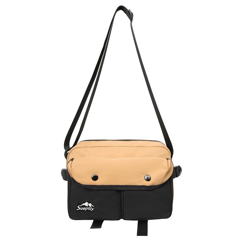 

2025 autumn new fashion simple shoulder bag men s trend retro casual student Korean version backpack women s messenger bag хакі