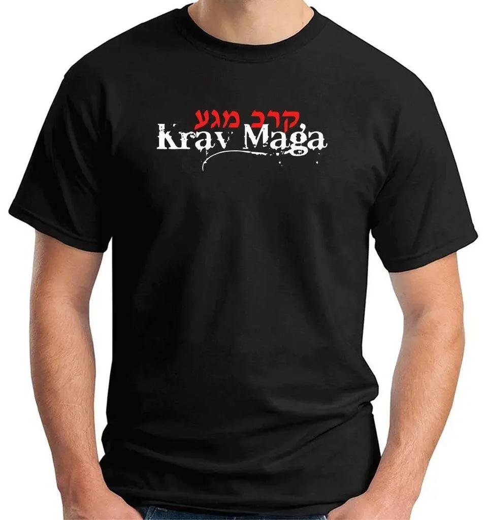 Israeli Selfdefense Fighting System KRAV MAGA TShirt 100 Cotton ONeck Summer Short Sleeve Casual Mens Tshirt Size S3XL